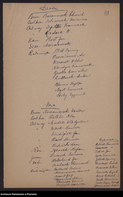 Obraz 13 z jednostki "[Spis urzędników magistratów i członków rad miejskich województwa pomorskiego]"