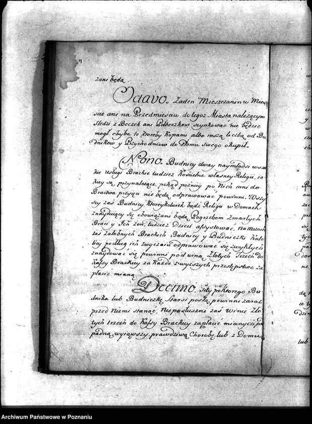 Obraz 8 z jednostki "Wypis. Komisja Dobrego Porządku nadaje bractwu budniczemu nowy statut."