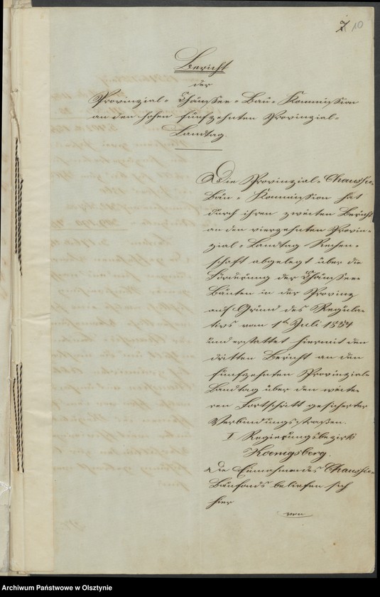 image.from.unit.number "Acta des 15ten Provinzial-Landtages der Stände des Königreichs Preußen. die Chaussee-Angelegenheiten"