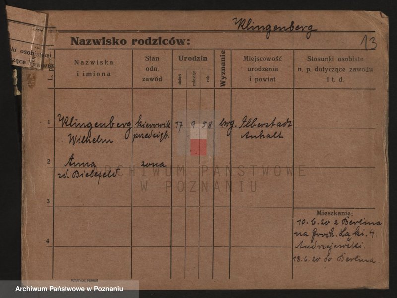 Obraz 13 z jednostki "Klingeberg - Klofik"