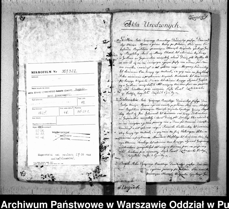 image.from.unit.number "Akta urodzeń, małżeństw i zgonów"