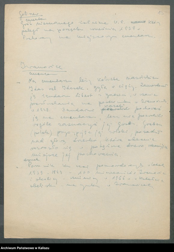 image.from.unit.number "Materiały dotyczące eksterminacji ludności oraz mogił zbiorowych na terenie województwa kaliskiego w latach 1939-1945"