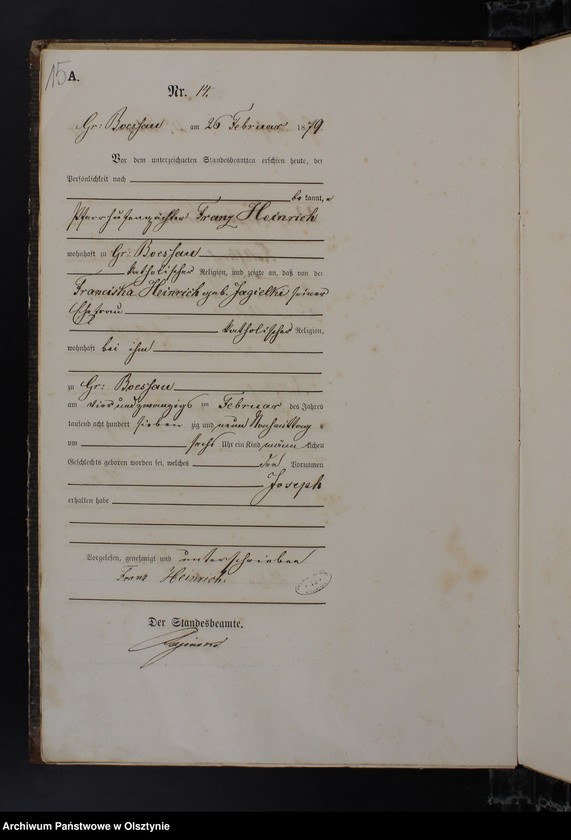 image.from.unit.number "Geburts-Haupt-Register Nr 1 - 126"