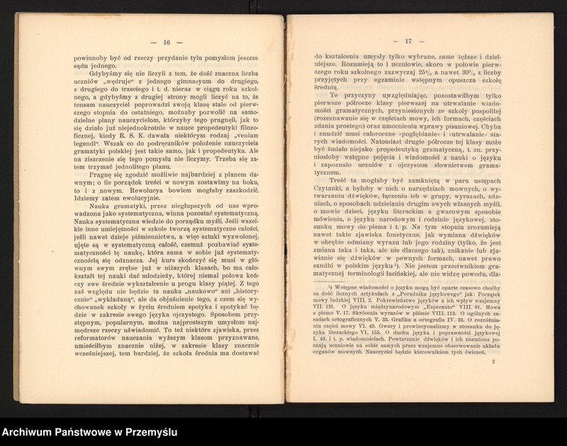 image.from.unit.number "IX Sprawozdanie Dyrekcji C.K. Gimnazjum V. w Krakowie za rok szkolny 1914/15"