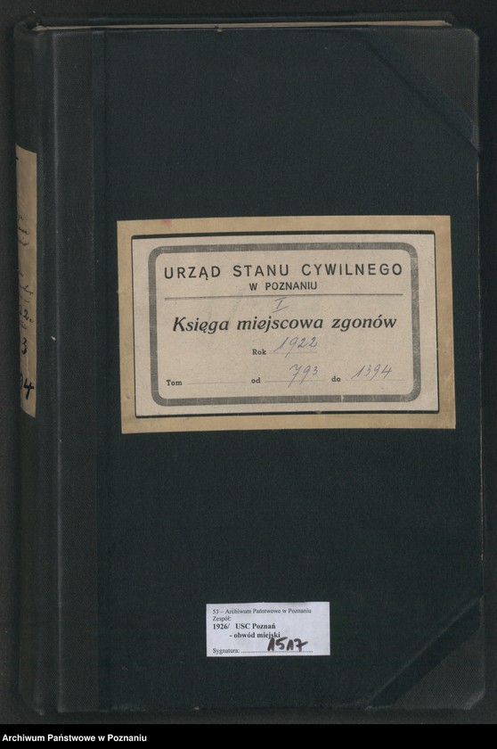 Obraz 2 z jednostki "Księga miejscowa zgonów tom II [Rejestr główny zgonów]"