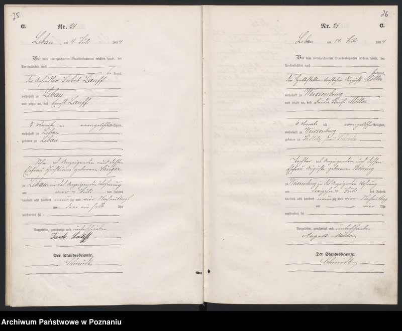 Obraz 16 z jednostki "Sterbe-Hauptregister"