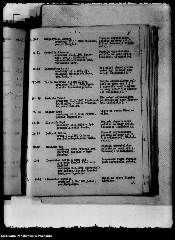 Obraz 12 z jednostki "Spis alfabetyczny spraw spornego obywatelstwa zdecydowanych przez Delegatów technicznych polskich i niemieckich od 9 XII 1929- 1 IV 1930"