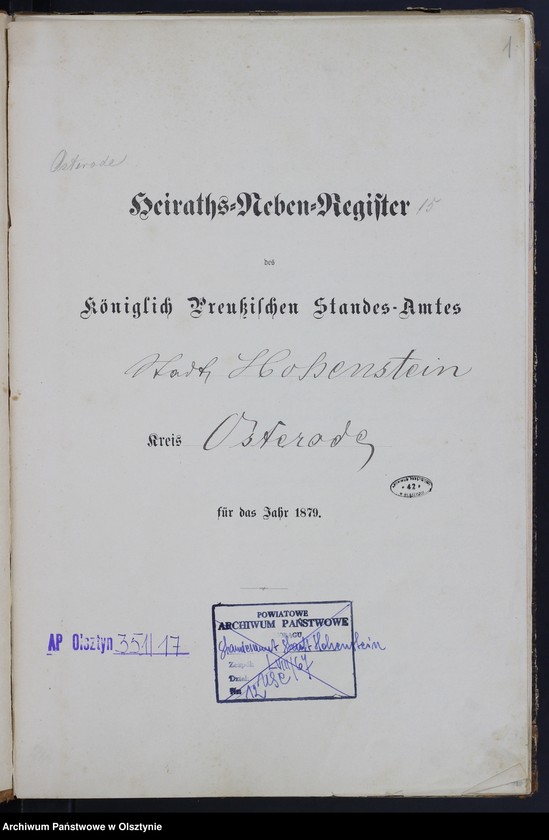 image.from.unit.number "Heiraths-Neben-Register Nr 1 - 22"