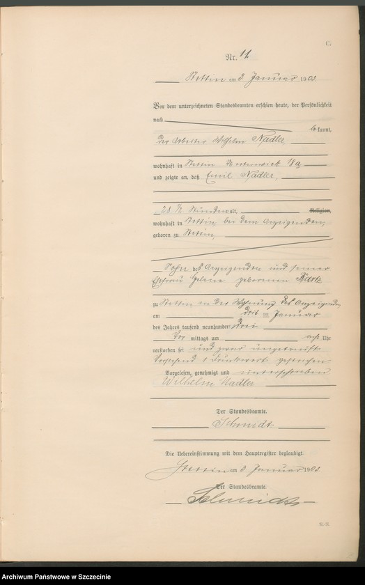 image.from.unit.number "Sterbe-Register (Neben-Register) Band I"