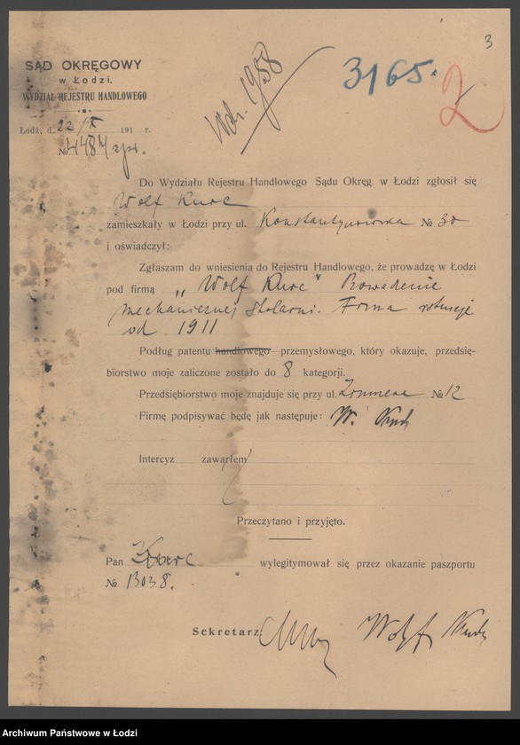 Obraz 5 z jednostki "Wolf Kurc- prowadzenie mechanicznej stolarni"