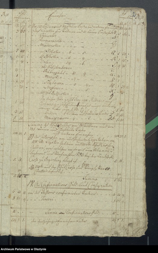 image.from.unit.number "Schul-Casen Rechnung des Rheinschen Kirchspiels"
