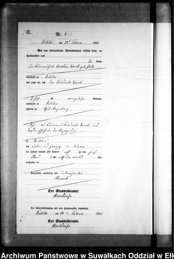 image.from.unit.number "Sterbe-Neben-Register des Preussischen Standes-Amtes Kehlen Kreis Angerburg"