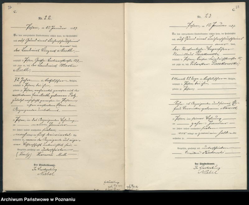 Obraz 14 z jednostki "Księga miejscowa zgonów tom I [Rejestr główny zgonów]"