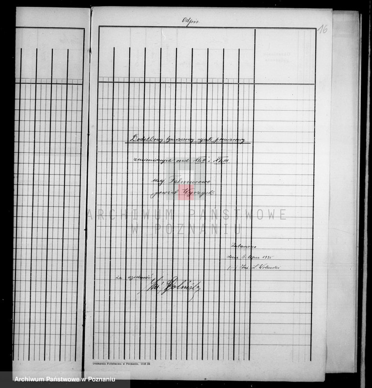 Obraz 20 z jednostki "Tymczasowy rejestr pomiarowy majątku Falmierowo powiatu wyrzyskiego"