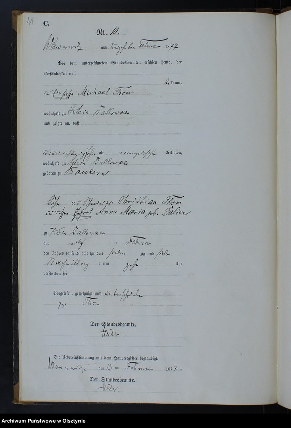 image.from.unit.number "Sterbe-Neben-Register Nr 1 - 47"