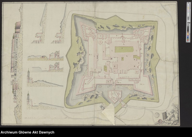 image.from.unit.number "Plan sytuacyjny fortecy Jasnogórskiej"