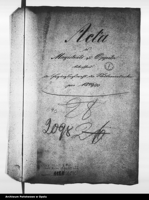 Obraz 4 z jednostki "Acta des Magistrats zu Oppeln betreffend die Ergänzungswahl der Stadtverordneten pro 1849/ 50"