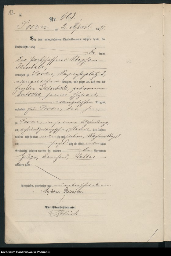 Obraz 15 z jednostki "Księga urodzeń t. II"