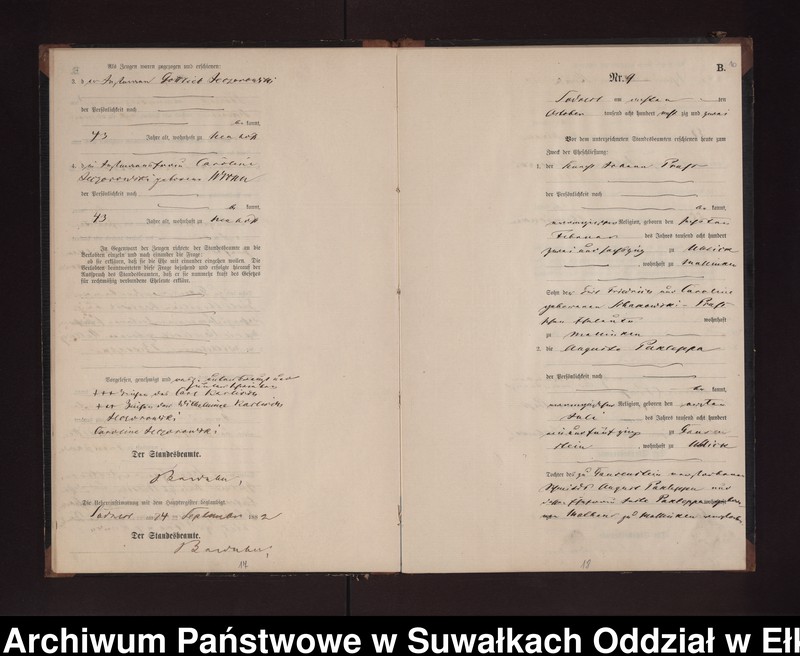 image.from.unit.number "Heiraths-Neben-Register des Preussischen Standes-Amtes Neuhoff Kreis Loetzen"