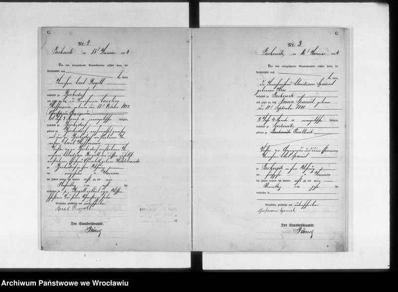 image.from.unit.number "Sterbehauptregister des Standesamtes Laskowitz 1884"