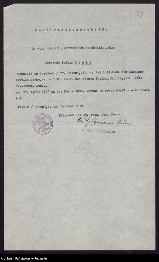 Obraz 19 z jednostki "Konfirmations-register"