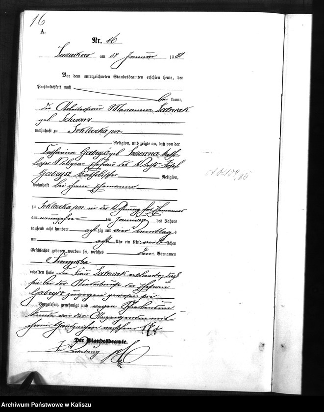 Obraz 19 z jednostki "[Księga urodzeń]"