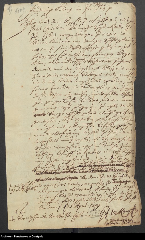 image.from.unit.number "Wegen der Schul=Gebäudes in Pr. Eylau [ Preussisch Eylau /Pruska Iławka]"