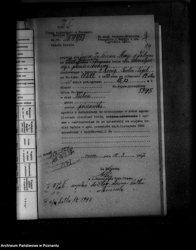 Obraz 18 z jednostki "Chemiczna Fabryka- Towarzystwo Akcyjne Dr R. Maya nr woj 5495 Luboń powiat poznański"