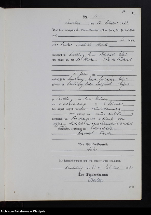 image.from.unit.number "Sterbe-Neben-Register Nr 1 - 33 [ Księga zgonów - wtóropis ]"