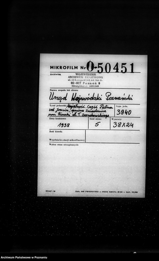 Obraz 2 z jednostki "Majętność. Część vel Joasin, gmina Dziadowice powiat turecki własność T. Doruchowskiego"