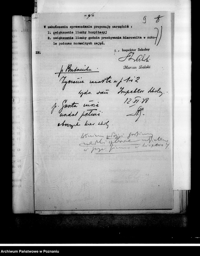 Obraz 13 z jednostki "Prywatna Szkoła Powszechna Zarządu Towarzystwa Szkolnego imienia Braci Śniadeckich w Żninie"