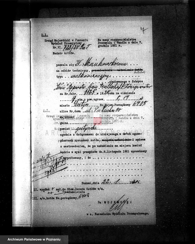 Obraz 11 z jednostki "Cukrownia w Gostyniu nr woj. kotła 5835"