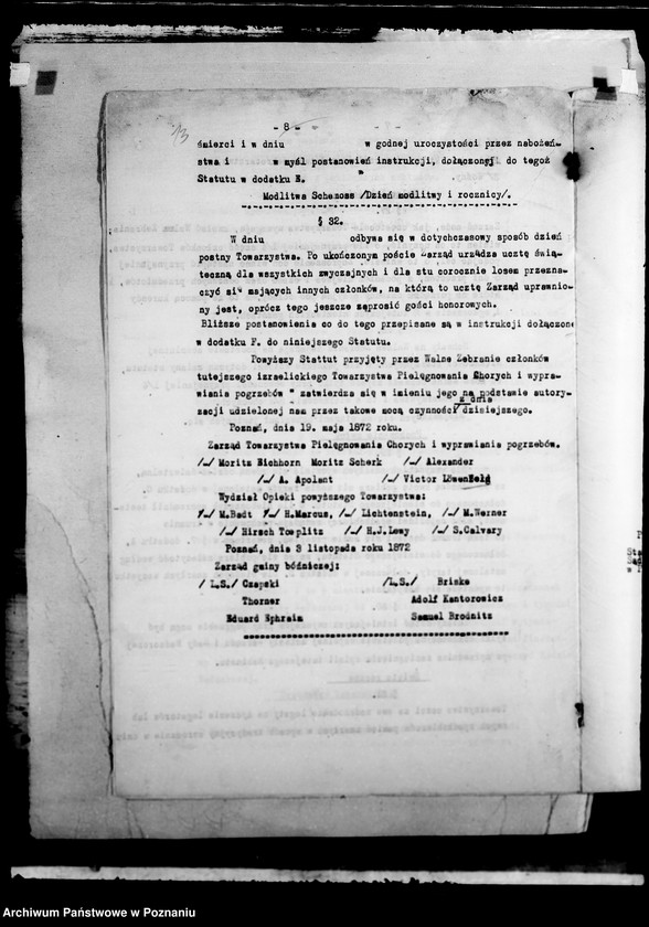 Obraz 17 z jednostki "/Statuty różnych stowarzyszeń opiekuńczych/"