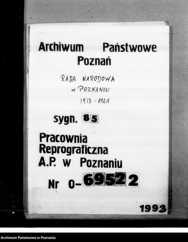 Obraz 1 z jednostki "Sprawy Polaków na terenie zaborów i zagranicą [Wycinki prasowe]"