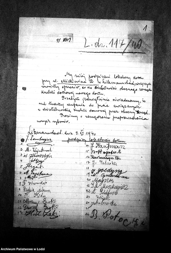 Obraz 4 z jednostki "[Kuchnia nr 309, ul. Mickiewicza 2. Kuchnia nr 83, ul. Mickiewicza 8. Działalność kuchni, personel, konsumenci, kontrole]"