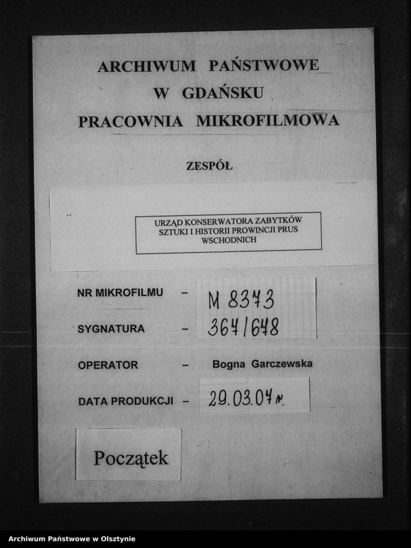 image.from.unit.number "[Inwentaryzacja zabytków w prowiecie Kętrzyn] Orte von F-K"