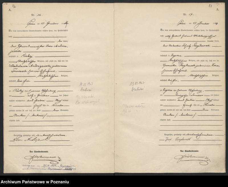 Obraz 11 z jednostki "Księga miejscowa urodzeń"