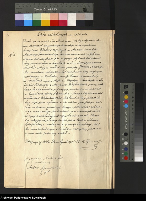 image.from.unit.number "Akty małżeństwa 1934"