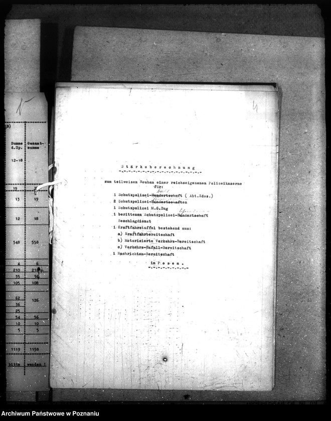 Obraz 10 z jednostki "Neubau. Schutzpolizeikaserne Posen"
