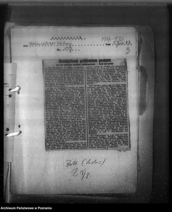 Obraz 7 z jednostki "Wycinki prasowe dotyczące Kraju Warty"