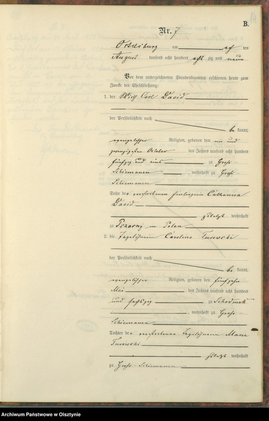 image.from.unit.number "Heiraths-Haupt-Register Nr 1 - 14"