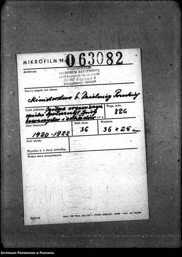 Obraz 2 z jednostki "Ogólna organizacja opieki społecznej [spisy towarzystw i zakładów dobroczynnych]"