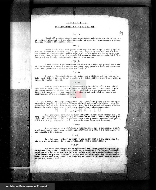 Obraz 17 z jednostki "Zatwierdzenie projektu urządzenia zakładu przemysłowego rzeźni nr 525 Leona Krycha w Białej pow. Czarnków"