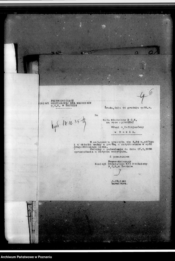 Obraz 11 z jednostki "Sprawozdania z działalności i korespondencja w sprawach organizacyjno-personalnych"