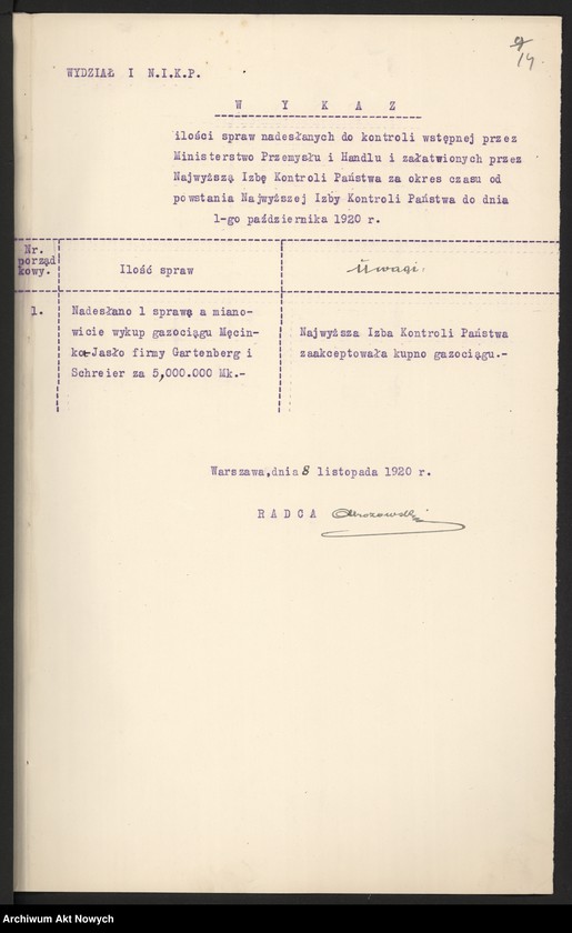 image.from.unit.number "(Wykazy czynności Najwyższej Izby Kontroli Państwa w zakresie kontroli oraz sprawozdania z przeprowadzonych kontroli)"