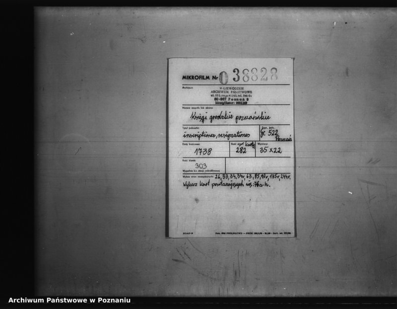 Obraz 2 z jednostki "Inscriptiones, resignationes [protocollon]"