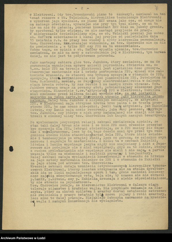 Obraz 8 z jednostki "Doniesienia i zażalenia [w sprawach personalnych]"