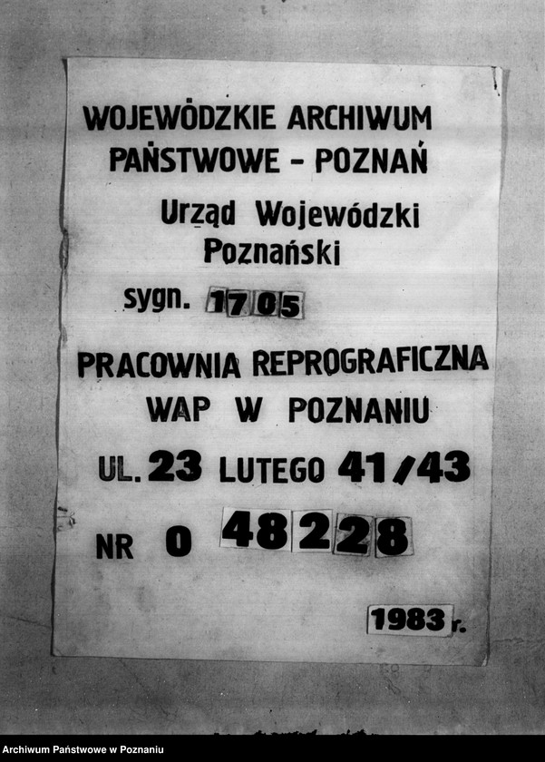 Obraz 1 z jednostki "Herbert i Maria Kisonowie Skarga do N.T.A. na decyzję Wojewody Poznańskiego z dnia 6.II.1937 r. odmowa na przewłaszczenie"