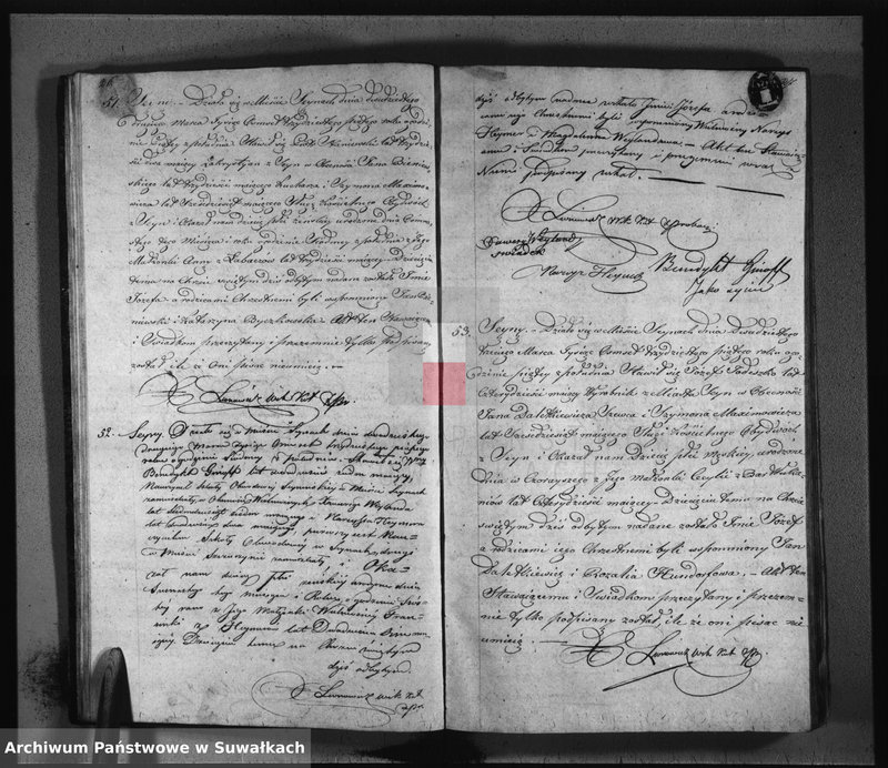 image.from.unit.number "Duplikat akt urodzonych, zaślubionych i umarłych w parafij seyneńskiey roku 1835"