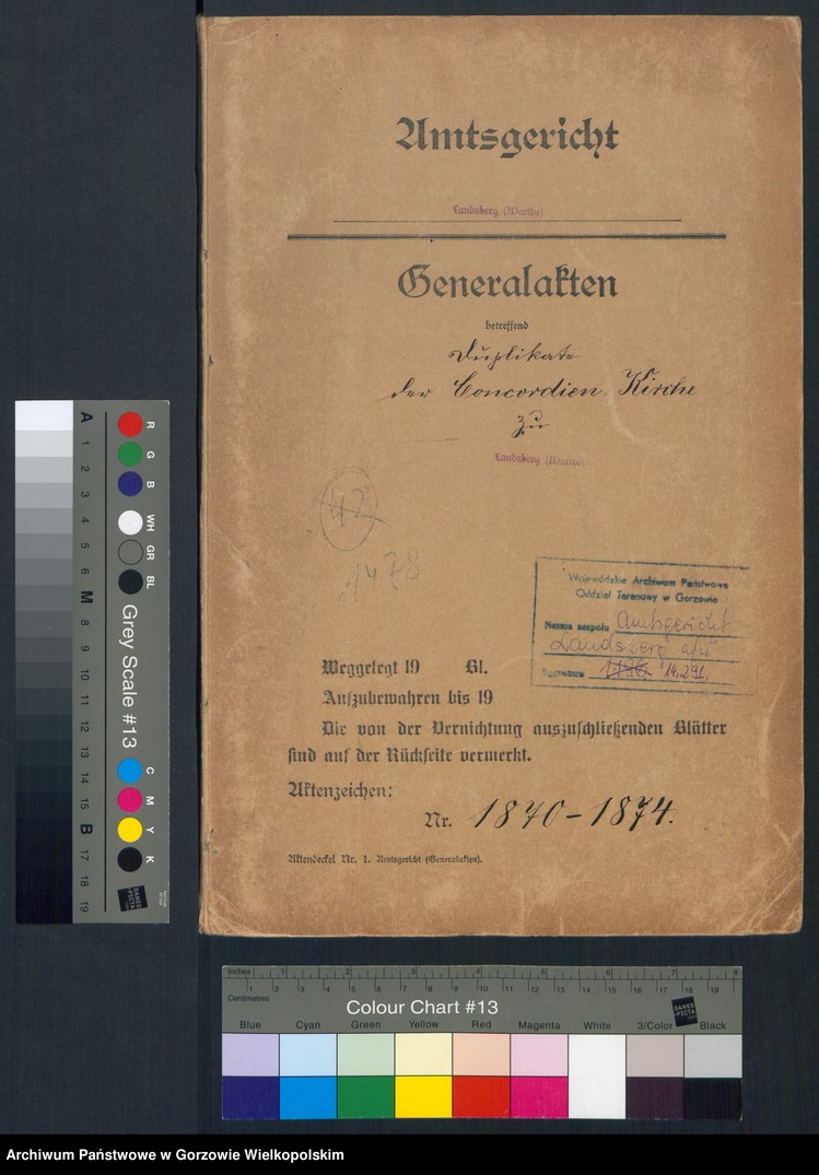 image.from.unit.number "Duplikate der Kirchenbücher Concordien Kirche zu Landsberg an der Warthe"